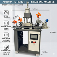 Nova Máquina de Estampagem a Quente Pneumática Automática Contínua T&D para Fitas e Etiquetas (Rolo a Rolo)