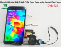Micro Usb Digitale Dvb-t DVB-T2 Tv Tuner Receiver Tv Converter Voor Android Telefoon En Pad DVB-T2S Digitale Tv Box
