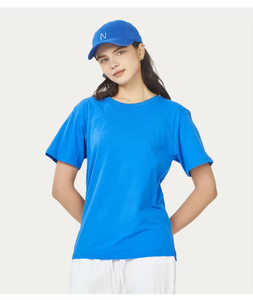 T-<span class=keywords><strong>shirt</strong></span> unisexe personnalisé OEM 100% coton premium, impression sérigraphique personnalisée, anti-boulochage, respirant, manches courtes, col rond - Product Image 5