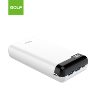 Batterie externe lithium électronique chargeur mobile LCD numérique double USB Power Pack Charge rapide 20W PD Power Bank 20000mAh