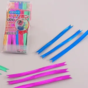 Vendita calda della fabbrica colorato pane di plastica fiori regalo palloncino caramelle e sacchetto di verdure twist tie con il miglior prezzo PET twist tie