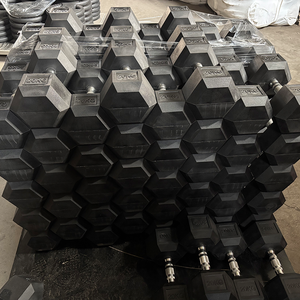 ชุดดัมเบลยางหกเหลี่ยมคุณภาพพรีเมียมจากโรงงาน ขายส่ง อุปกรณ์ออกกำลังกายสำหรับการฝึกความแข็งแรงที่บ้าน การออกกำลังกาย และการสร้างกล้ามเนื้อ - Product Image 4