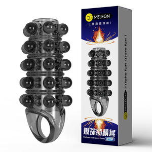 Groothandel Hot Selling Reality Crystal Silicon Dot Condooms Externe Sex <span class=keywords><strong>Dildo</strong></span> 'S Met Siliconen Penis Ringen - Product Image 5