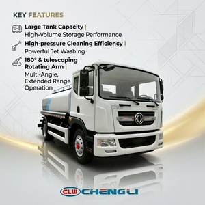 <span class=keywords><strong>Camion</strong></span> de nettoyage à haute pression avec réservoir <span class=keywords><strong>d</strong></span>'<span class=keywords><strong>eau</strong></span> de 11 m³ Dongfeng 4x2 de 18 tonnes - Product Image 1