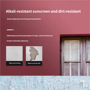 Pintura de Látex Acrílica para Paredes Interiores y Exteriores, Revestimiento de Cemento, Lavable, Resistente al Agua, con Textura - Product Image 2