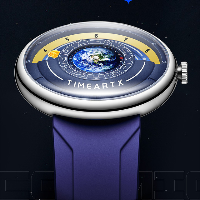 TIMEARTX New Fashion Watch Rubber Quartz Men's Wristwatch Waterproof Luminous Original Design Luxury Round Watch for Men TA-5700
