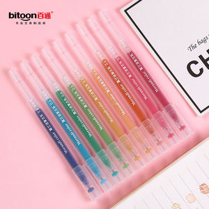 थोक 0.6 मिमी जेल पेन सेट कस्टम लोगो तटस्थ रंग कावाई मोरांडी ग्लिटर स्कूल आपूर्ति स्टेशनरी 0.5 मिमी प्लास्टिक - Product Image 5