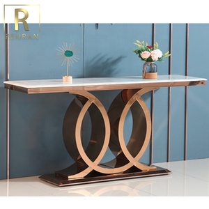 Muebles de diseño italiano para sala de estar, mesa de <span class=keywords><strong>consola</strong></span> <span class=keywords><strong>alta</strong></span> de mármol rectangular, moderna, decorativa, para pasillo - Product Image 2