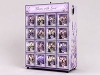 Distributeur automatique de bouquets de fleurs de luxe, kiosque floral en libre-service, écran tactile en acier inoxydable, options de paiement multiples, SDK