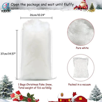 Décoration de Noël en neige, neige artificielle en fibres, neige en coton moelleuse pour décoration intérieure, couvertures de neige ignifuges pour l'hiver