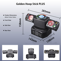 60W LED Doppelkopf Bühnenparty-Licht Laser Strobe Beam Magic Ball 4in1 Mini Moving Head Licht für Geburtstagsfeiern Bar Disco