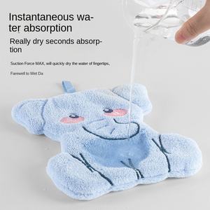 <span class=keywords><strong>Toalla</strong></span> de Mano <span class=keywords><strong>Infantil</strong></span> con Estampado Animal, Ecológica, para Colgar en el Baño, Venta al por Mayor - Product Image 3