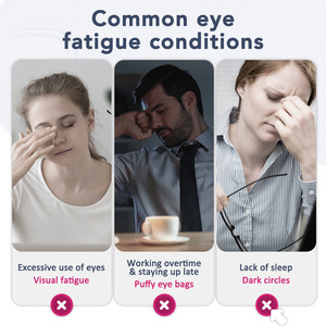 3D Shading Sleep <b>Mask</b> Hot Compress Massage for <b>Eye</b> Fatigue Relief USB Rechargeable Memory Foam Wireless Timing Control for Men - Product Image 4