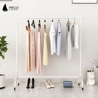 Portant à Vêtements Professionnel Pro D en Fer sur Pied avec Roues pour Magasin
