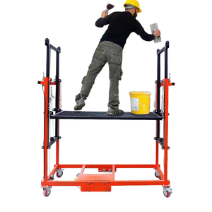 Platform Perancah Listrik Lipat dan Bergerak untuk Penggunaan Rumah Tangga dengan Konstruksi Baja dan Tali Kawat - Product Image 5