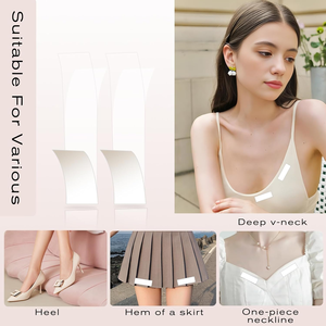 50 pièces de ruban adhésif transparent ultra-fin double face, sûr pour la peau, pour vêtements et corps - Product Image 2