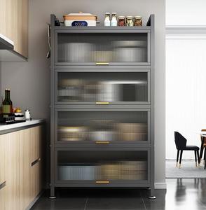 Chariot de Cuisine Multifonctionnel en Chêne, Meuble de Rangement sur Pied pour Four et <span class=keywords><strong>Micro</strong></span>-ondes - Product Image 4