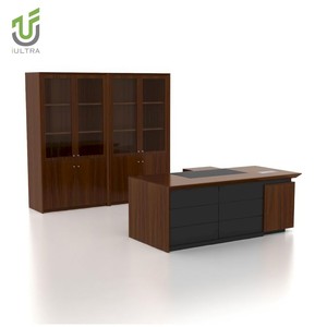 Bureau <span class=keywords><strong>de</strong></span> direction traditionnel en acajou sculpté IULTRA Table <span class=keywords><strong>de</strong></span> PDG royale <span class=keywords><strong>de</strong></span> luxe Style design moderne en <span class=keywords><strong>bois</strong></span> MDF MFC durable - Product Image 1
