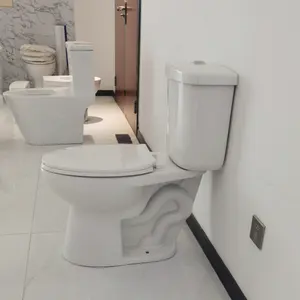 Medyag toptan banyo sıhhi tesisat WC Commode klozet uzatılmış sifon iki parçalı tuvalet