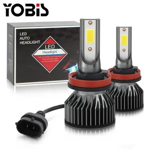 Yobis רכב 22W 2200LM 9-30V COB שבב CanBus רכב F2 LED פנס הנורה