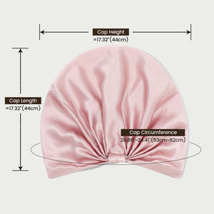 Logo personnalisé <span class=keywords><strong>Bandeau</strong></span> large à haute élasticité <span class=keywords><strong>Bain</strong></span> <span class=keywords><strong>de</strong></span> nuit <span class=keywords><strong>Bonnet</strong></span> double couche en satin <span class=keywords><strong>de</strong></span> soie Grand <span class=keywords><strong>bonnet</strong></span> <span class=keywords><strong>de</strong></span> douche pour femmes - Product Image 6