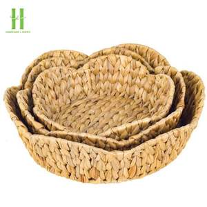 Meilleure vente HNH Craft Water Jacinth Flower Storage Basket Decor Table OEM Designs Boîte de rangement personnalisable au meilleur prix - Product Image 1