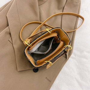 定制设计可爱女士斜挎包耐用休闲几何图案手提包拉链封口PU便携式613 - Product Image 2