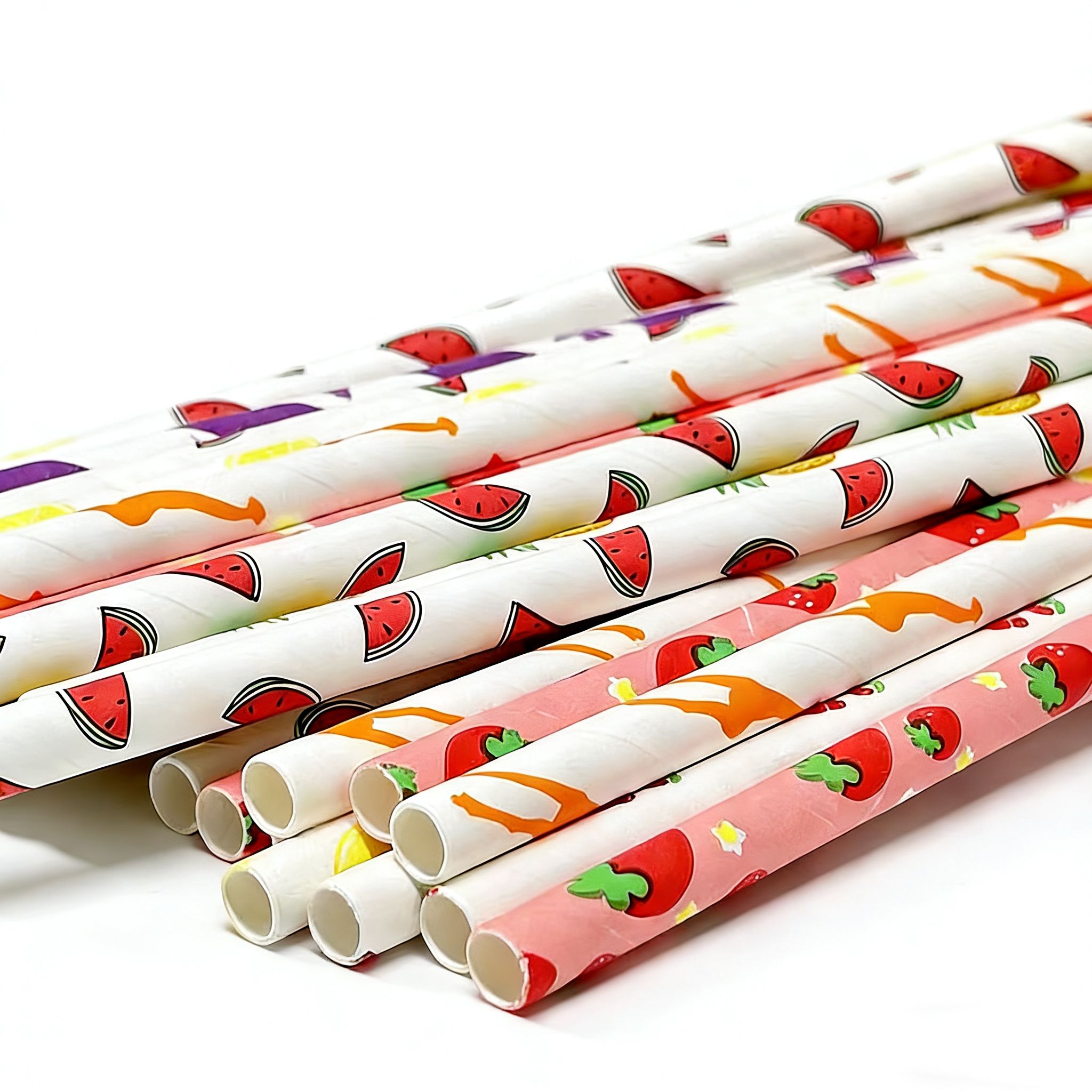 Wholesale Compostable Paper Straws Individually Wrapped Eco Friendly Kraft for Bubble Tea Cafe