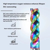 Fraise à rainurer en U CNC à 3 dents en carbure, spéciale aluminium haute brillance, tungstène
