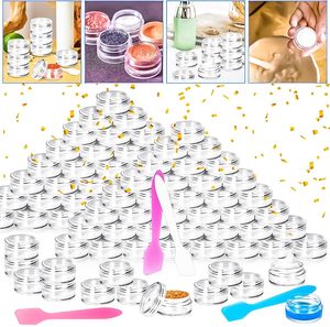 Tarros de plástico vacíos para cosméticos y maquillaje de 2g/3g/5g/10g/15g/20g, botellas transparentes para muestras, contenedores para sombra de ojos, crema y bálsamo labial - Product Image 2
