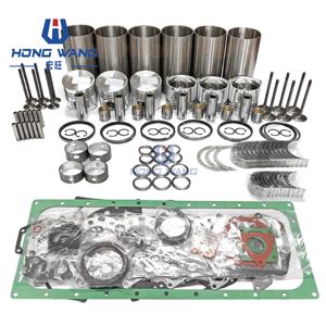 Repuestos de Excavadora de Alta Calidad Marca HongWang para Motor Diésel 6HK1, Kit de Camisa de Cilindro, Pistón, Anillo de Pistón y Pasador de Pistón con 1 Año de Garantía - Product Image 1