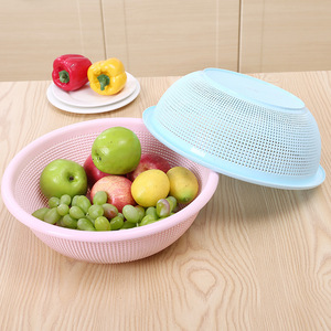 <b>Plastic</b> Rice <b>Colander</b> Medium Size Perforated Basket For Kitchen Use - Product Image 2