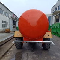 Camion-citerne à boues hydraulique à traction avec pompe, capacité de 12 m, largeur de déplacement de 10 m, pour utilisation avec tracteur