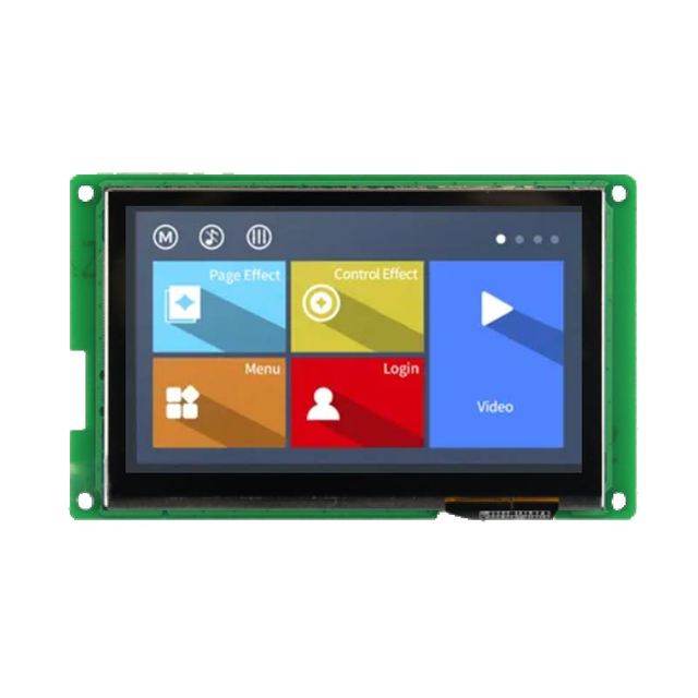 4.3 Inch 480x272 RS232 Serial Port Screen Configuration Script Serial TFT Display With Capacitive /Resistive Touch for Medical