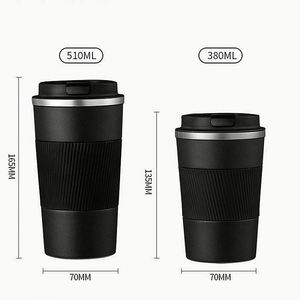 แก้วกาแฟแบบพกพาขนาด 380 มล. 510 มล. สแตนเลสสตีล พร้อมฝาปิด สำหรับเดินทาง ขายส่งตามสั่ง - Product Image 5