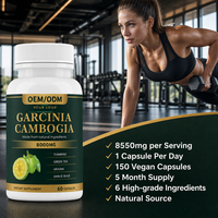 Capsules d'extrait de Garcinia Cambogia HCA en vrac, marque privée OEM/ODM, complément alimentaire pour adultes et femmes, soutien du métabolisme