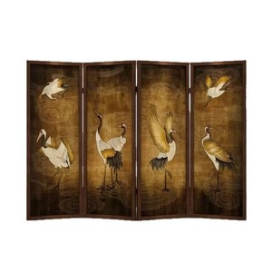 Biombo Plegable de Madera Maciza con Diseño Floral Impreso para Sala de Estar, Dormitorio, Salón de Té, Hotel, Decoración del Hogar - Product Image 5