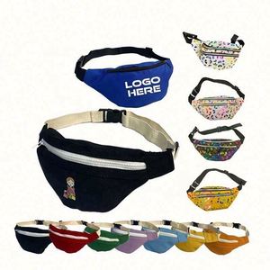 Sac banane imperméable personnalisable avec motif brodé et fermeture éclair, prix usine, impression de logo tendance - Product Image 1