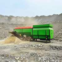 Crible rotatif mobile pour sable, gravier et compost – Machine de criblage de sol à tambour rotatif pour compost