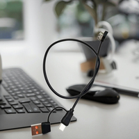 Diskon Besar Kabel Data Micro USB Hard Disk Portabel Multifungsi Catu Daya Ganda Diskon Besar