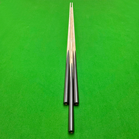 Queue de billard en bois de frêne intégrée d'approvisionnement d'usine en Chine Queue de billard noire