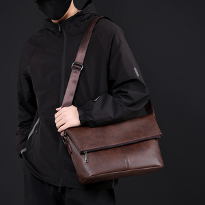 Bolsa de Mensajero de Alta Calidad, Estilo Casual de Negocios, Impermeable, de Cuero PU, Bolsa Cruzada de Negocios, Bolsas de Hombro OEM - Product Image 4