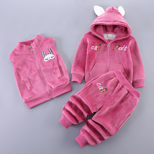 LINDA Ingrosso Set di <span class=keywords><strong>Abbigliamento</strong></span> Invernale Spesso e Caldo per Bambine, Vestiti per Neonati e Bambini - Product Image 3