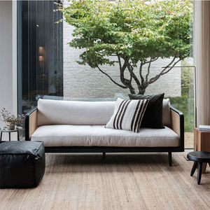 Sofá Moderno de Tela Blanco de Tres Plazas, Diseño Sencillo, Muebles para Sala de Estar, Gimnasio, Villa o Sótano - Product Image 5