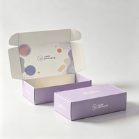 Échantillon gratuit d'emballages d'expédition biodégradables personnalisés, boîtes de courrier écologiques, boîtes de courrier cadeaux avec logo