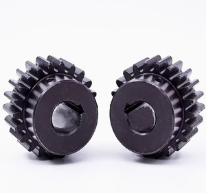 Engrenage droit à 30 dents pour moteur à plateforme convexe, engrenage à crémaillère à trou intérieur de 1 module, 5-17 dents, en acier au carbone noir pour systèmes de convoyage - Product Image 2