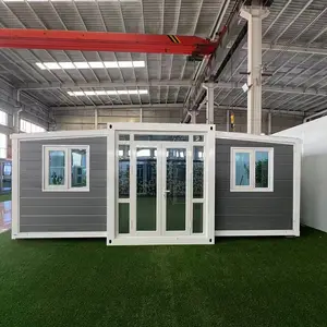 Ready-Made 40Ft 20Ft Prefab Shipping Container Expandable 5 Bedroom Light Steel Folding Prefabricated House Villa for Sale