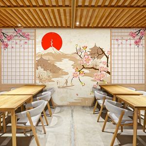 3D zelfklevende moderne Japanse geometrie restaurant muurschildering behang decoratie eenvoudig huishoudelijk gebruik canvas peel and stick - Product Image 3