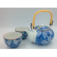 Light weight fine design ceramic luxury  tea set made in Japan