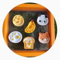 100 pièces dessin animé Animal plaque Flatback résine renard banane canard pain oeuf breloques pour la fabrication de bijoux accessoires boucle d'oreille porte-clés déco